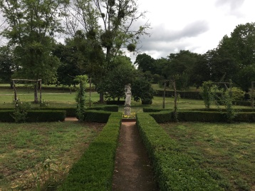 The Chateau gardens were refreshed by the rainfall